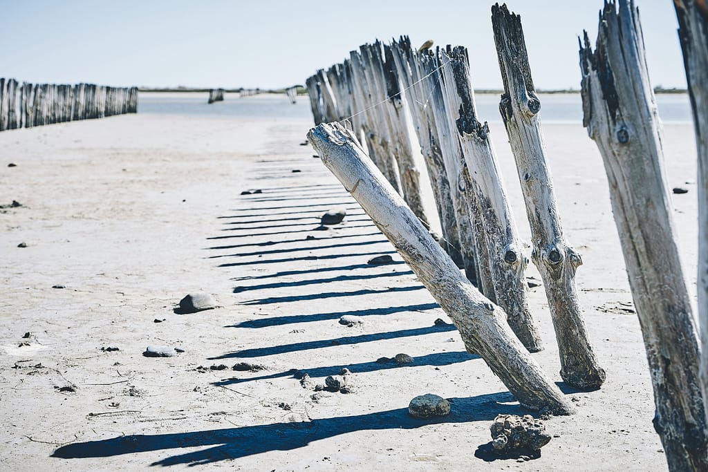 Emotional Neglect; image of abandoned fence on the beach