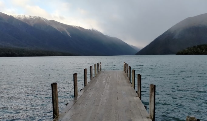 Emptiness of Emotional Neglect - image of end of a dock in an empty bay